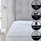 Hypoallergenic Luxury Mattress Topper – 4cm Deep Microfibre Comfort Layer | Breathable, Soft &amp; Secure Fit | UK Sizes