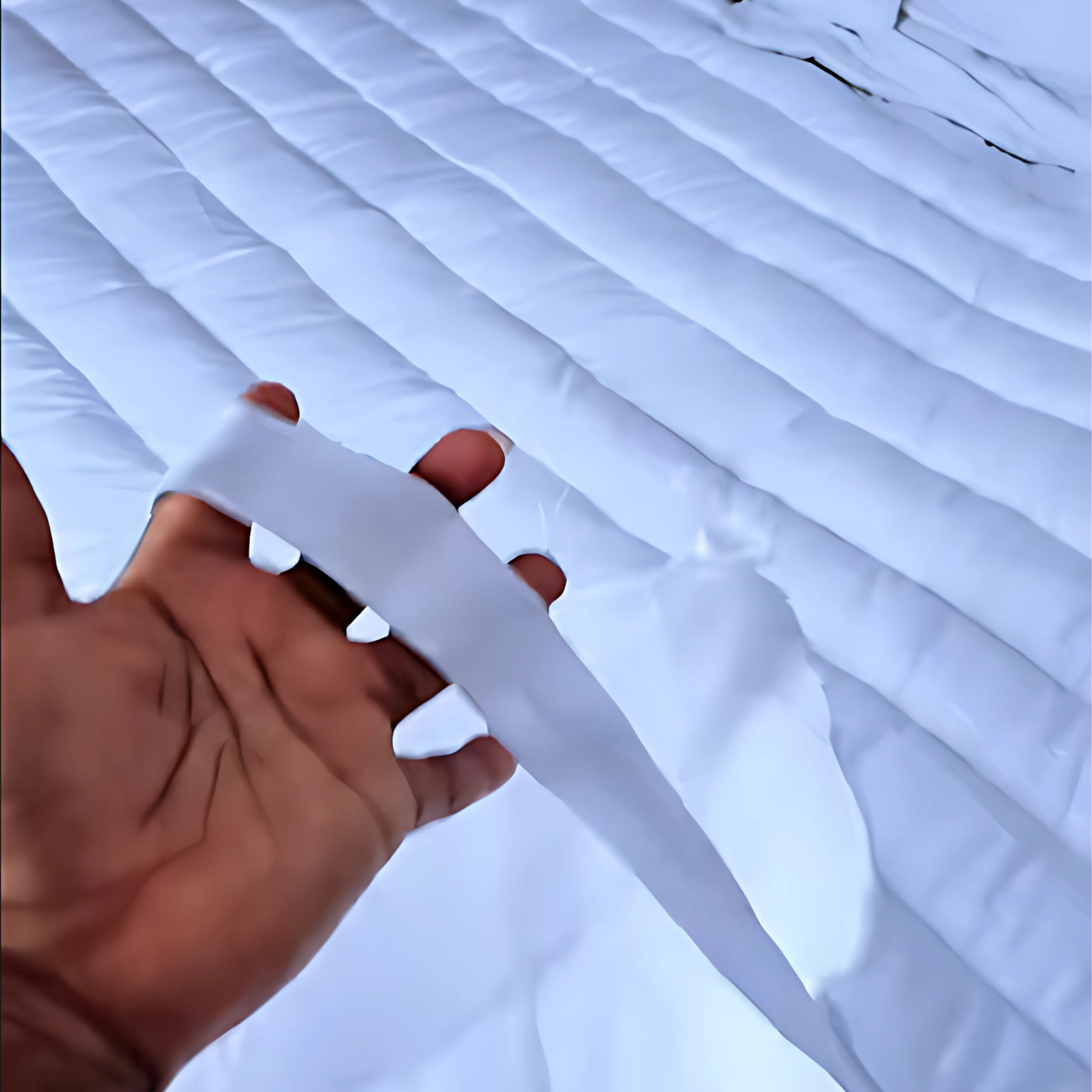 Luxury Mattress Topper – 4cm Deep-Filled Microfibre Comfort Layer | Hypoallergenic &amp; Breathable | Elasticated Straps - 4A's Global