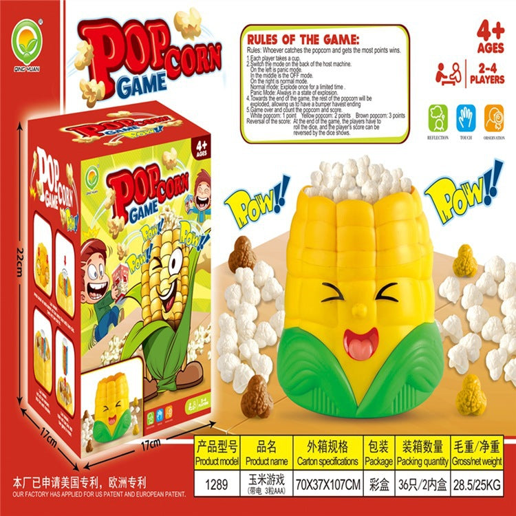 Kids Board Games for Family Night Party Games Who get’s Most Popcorn Board Game Family Fun Popcorn Catch Board Game – 2–4 Players, Ages 8+, Party &amp; Family Night Entertainment - 4A's Global