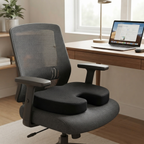 Memory Foam Seat Cushion Hip Tailbone Coccyx Pain Relief Ergonomic 45x35cm - 4AS - 4A's Global