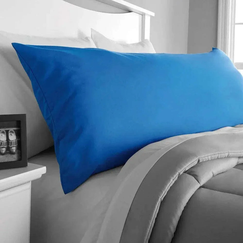 2x Luxury Percale Polycotton Pillowcase Pair – Soft, Durable &amp; Easy-Care Bedding 4A's Global
