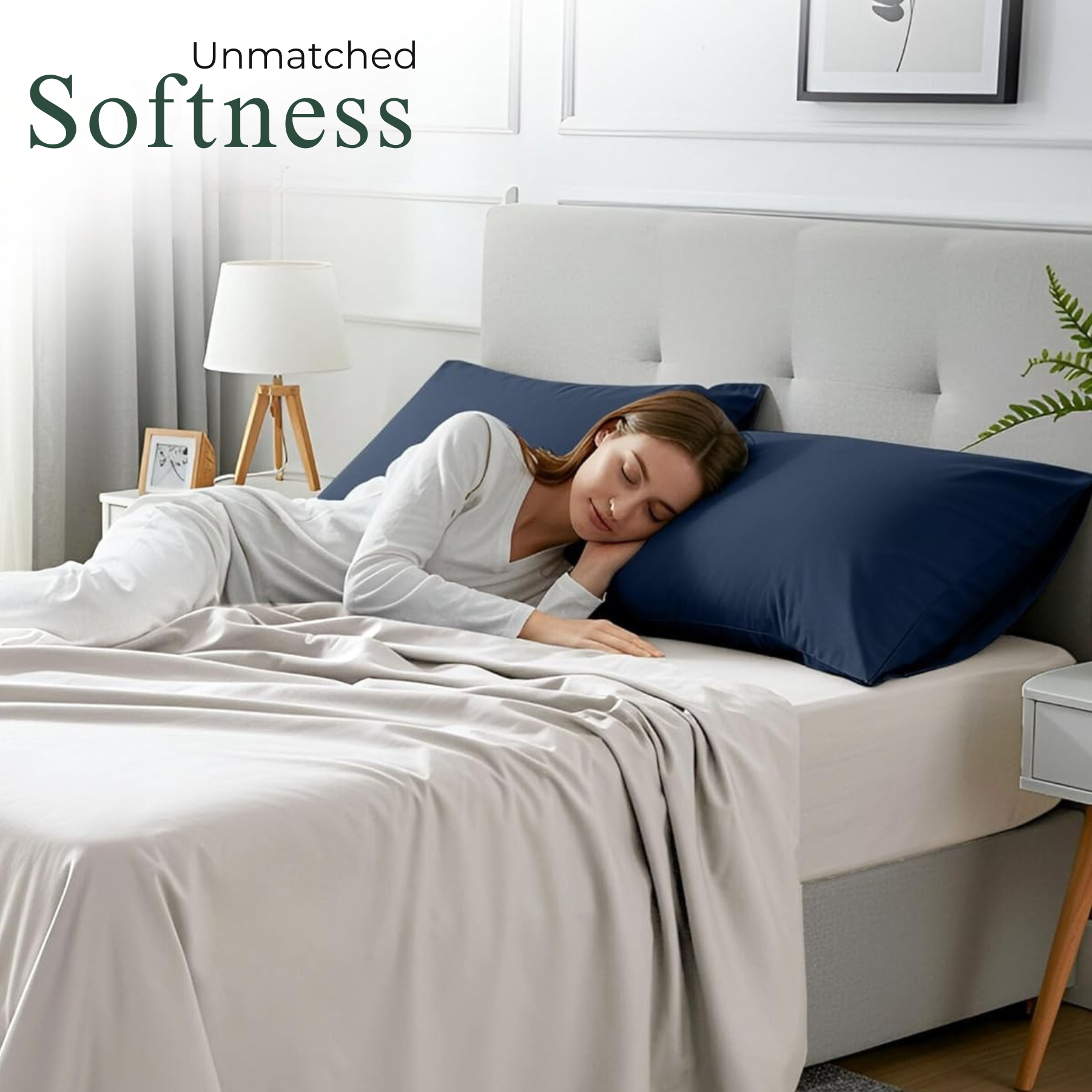 2x Luxury Percale Polycotton Pillowcase Pair – Soft, Durable &amp; Hotel-Quality Bedding for UK Beds - 4A's Global