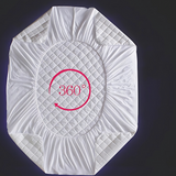 Waterproof Premium Bamboo Quilted Mattress Protector - Non Noisy Bed Bug Proof - Diamond Shape