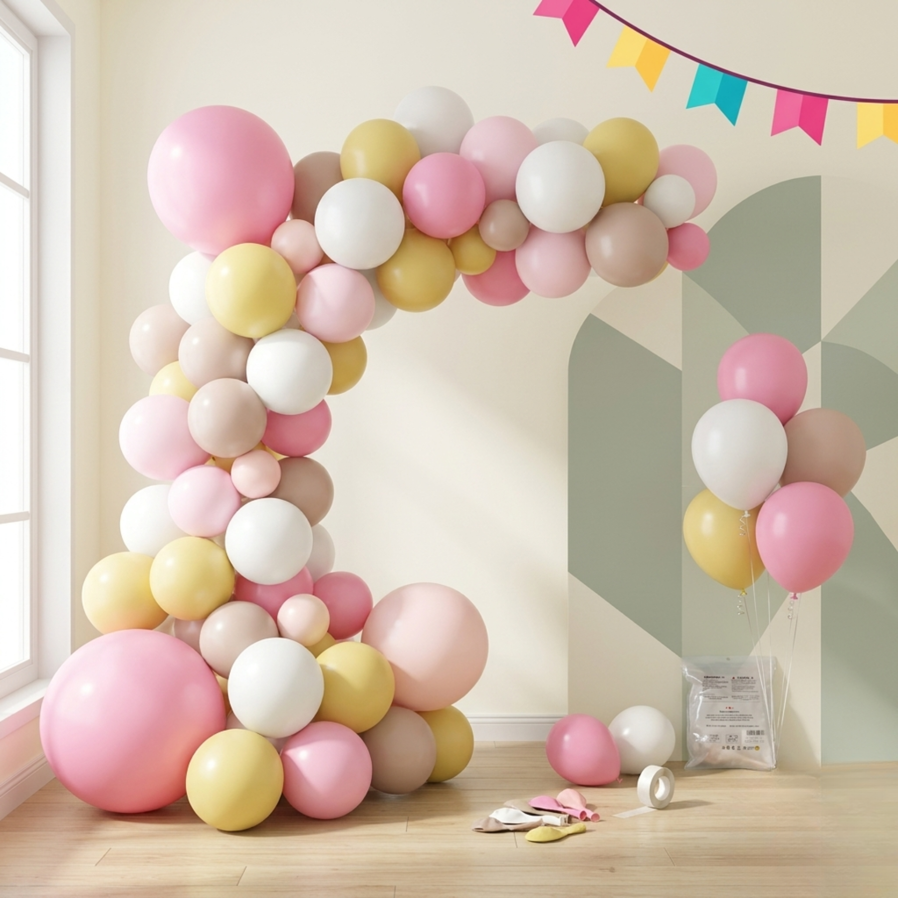 Balloon Garland Kit – Perfect for Birthday, Wedding, Baby Shower &amp; Party Decorations