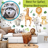 Microfiber Duvet Cover Set 3D Wolf Printed Egyptian Cotton Bedding Quilt Cover Set, with Pillow Cases Soft & Breathable, All Sizes