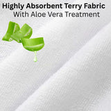 Moses Basket, Cradle, Bassinet & Crib Mattress Protector – Terry Towel, Waterproof, Breathable & Noise-Free Elasticated , Breathable Soft Cozy (75x37+15cm)