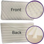 Memory Foam Bounce Back Pillow – Cool Comfort, Fresh Mornings Removable Cover – Ergonomic Contour Neck Support - 4A's Global