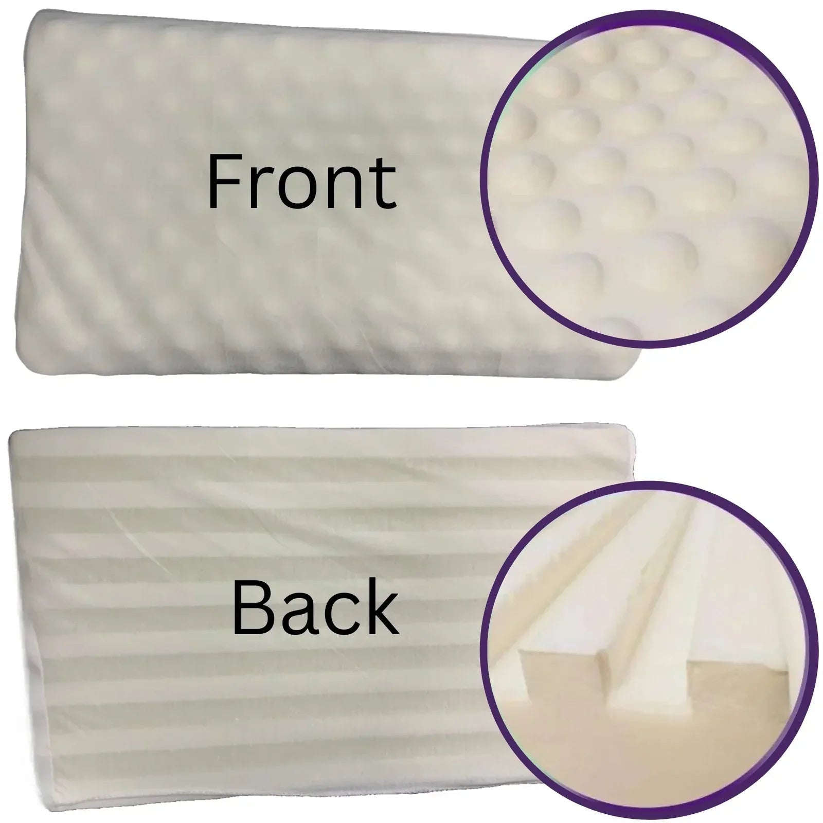Memory Foam Bounce Back Pillow – Cool Comfort, Fresh Mornings Removable Cover – Ergonomic Contour Neck Support - 4A's Global