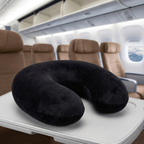 Cooling Memory Foam Travel Pillow Ergonomic Neck Support for Flights and Car - High Living - 4A's Global