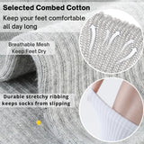 15 Pairs Women's Cotton Sport Socks - Cushioned, Breathable & Durable - Value Pack for Gym Yoga Running - Unisex Everyday Wear Socks - UK Sizes 6-11 - Black White Grey - Machine Washable - Sports Essentials  Unisex - 4A's Global