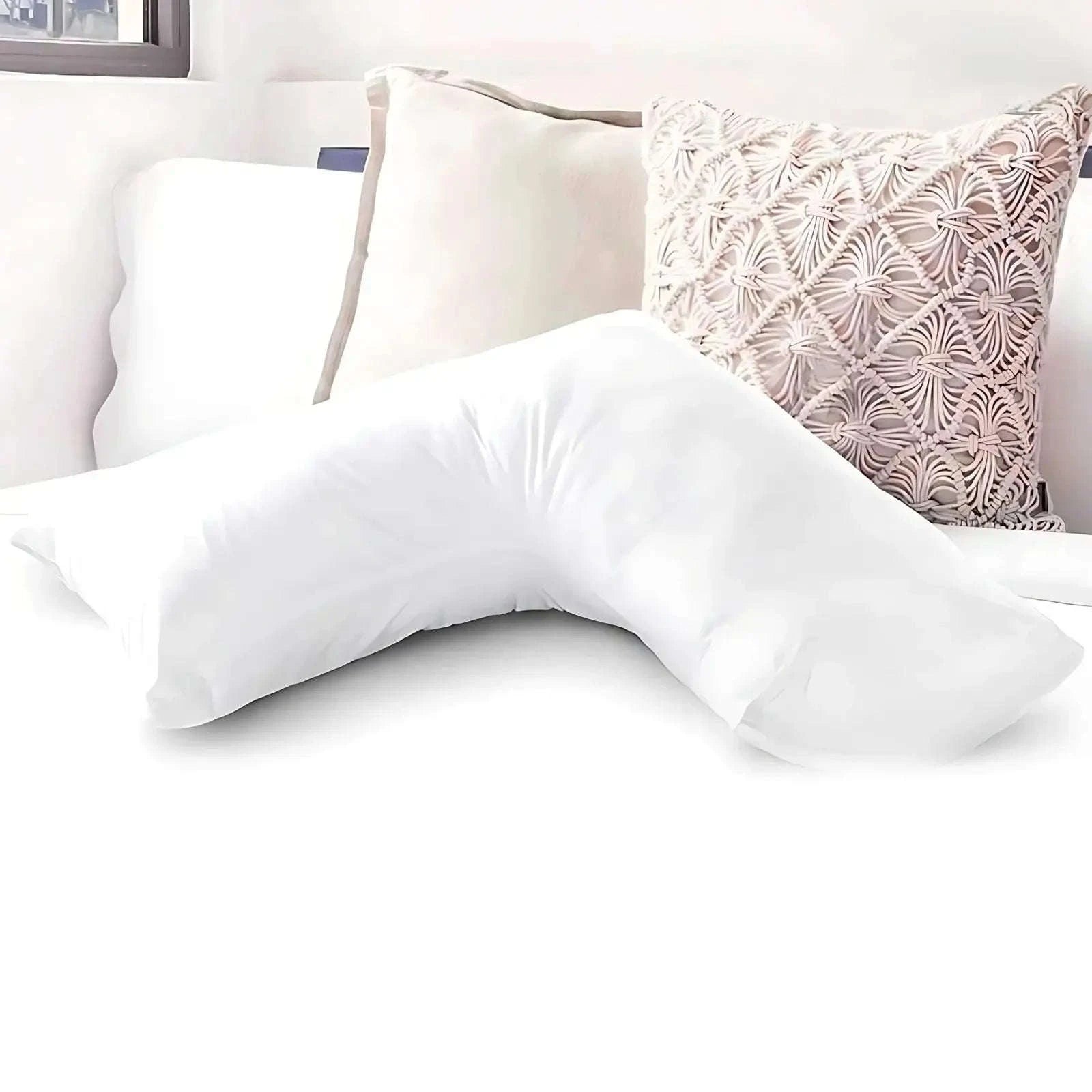 V-Shaped Pillowcase – Soft, Durable &amp; Machine Washable | Fits Most Standard V Pillows 4A's Global