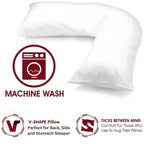 V-Shaped Pillowcase – Soft, Durable &amp; Machine Washable | Fits Most Standard V Pillows 4A's Global