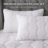 Premium Hexagonal Quilted Mattress Protector Sheet | Lightweight & Breathable | 30cm Extra Deep Fit | Noiseless | White | UK Sizes