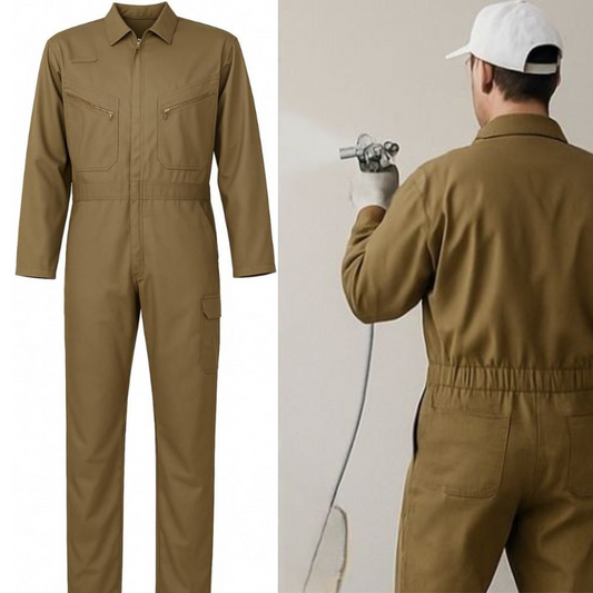 4AS Hazmat Suit Disposable Coverall | Heavy Duty Full Body Painters Suit with Multiple Specifications for Men & Women Breathable & Water-Resistant - 4A's Global