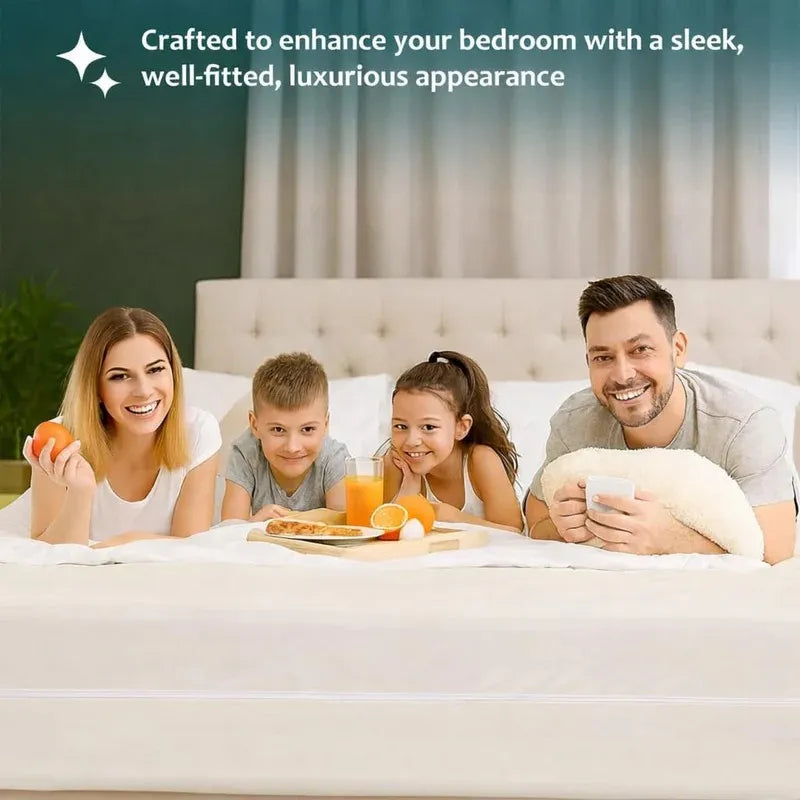 Waterproof Mattress Encasement 360 Degree Bed Bug Allergen Shield All UK Sizes - Heaven High