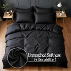 Washed Microfibre Duvet Cover Set Ultra Soft Wrinkle Free All UK Sizes - 4AS - 4A's Global