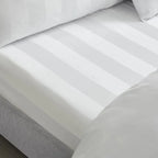 Egyptian Cotton Fitted Sheet 300TC Sateen Hotel Luxury, Single to Super King - High Living - 4A's Global