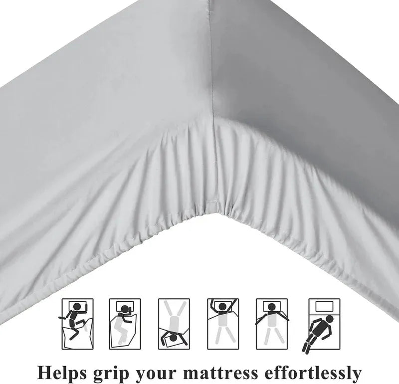 High Living Extra Deep 40cm Fitted Sheet | Premium Luxury Bedding - 4A's Global