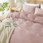 High Living Plain Duvet Cover Set – Breathable, Hypoallergenic Bedding - 4A's Global