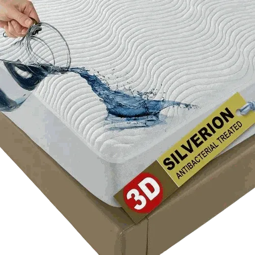 3D Air Layer Bamboo Fabric Mattress Topper Pad – Cooling, Breathable &amp; Hypoallergenic Comfort | Multiple Sizes - 4A's Global