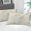 Crushed Memory Foam Bamboo Pillow – Cooling, Adjustable &amp; Hypoallergenic | 39 x 64 x 16 cm / 15.3 x 25.2 x 6.3 in - 4A's Global