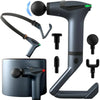 Detachable Handle Massage Gun 15-Speed Percussion Massager with 4 Heads Rechargeable for Neck, Back, Shoulders & Legs - 4A's Global