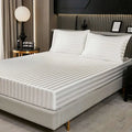 Egyptian Cotton Sateen Fitted Sheet – Luxurious 300 Thread Count Hotel-Quality Bedding for a Perfect Fit - 4A's Global