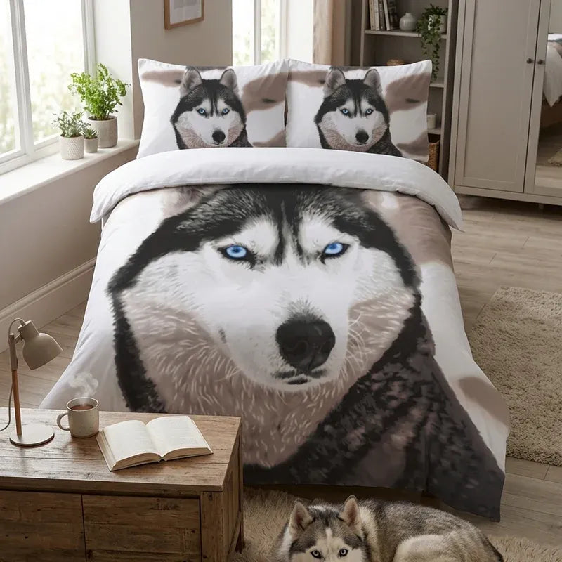 3D Animal Print Duvet Cover Set | Cotton-Feel Luxury Bedding with Pillowcases | Bold Bedroom Makeover for UK Homes