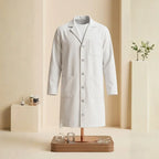 Premium Unisex White Lab Coat – Professional Salon, Stylist, Science & Costume Smock - 4A's Global