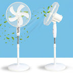 16” Oscillating Pedestal Fan – 40W 3-Speed Quiet Standing Fan with Adjustable Height - 4A's Global