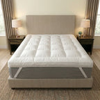 5cm Microfibre Cloud Mattress Topper - Box Stitched Extra Soft Deep Fill Bed Topper - 4A's Global