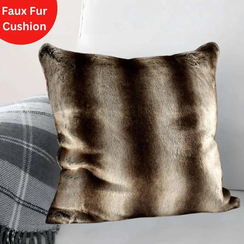Luxury Faux Fur Rabbit Cushion Covers – Soft, Cosy &amp; Machine Washable | 43 x 43 cm (17 x 17 inches) - 4A's Global