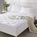 Quilted Mattress Protector Sheet | 40cm Deep Fit Skirt | 200 GSM Triple Fill | Lightweight, Breathable &amp; Noiseless - 4A's Global