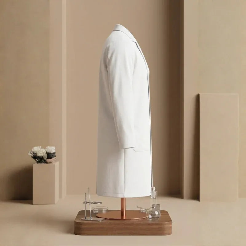 Premium Unisex White Lab Coat – Professional Salon, Stylist, Science & Costume Smock - 4A's Global