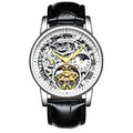 Men’s Automatic Skeleton Executive Wrest Watch | Leather Strap Mechanical Timepiece - 4A's Global