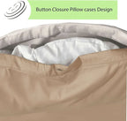 Reversible & Plain Duvet Cover and Matching Pillowcase Set –  Elegant, Soft & Durable Bedding - 4A's Global