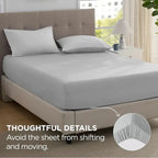 High Living Extra Deep 40cm Fitted Sheet | Premium Luxury Bedding - 4A's Global