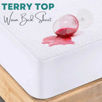 Waterproof Terry Winter Bed Sheet  – Soft, Breathable &amp; Allergy-Proof Bedding Protection - 4A's Global