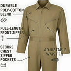 Hazmat Suit Disposable Coverall | Heavy-Duty Disposable Coverall Suit with Hood – Full Body Protective Overalls for Men &amp; Women - 4A's Global