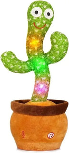 Light-up cactus toy with glowing LED lights in a pot