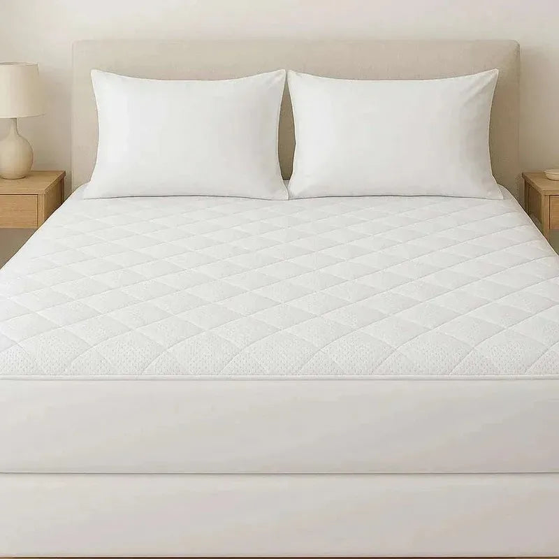 Waterproof Bamboo Mattress Protector – Hypoallergenic, Breathable, Fitted Sheet Design, Noise-Free Protection - 4A's Global