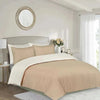 Reversible & Plain Duvet Cover and Matching Pillowcase Set –  Elegant, Soft & Durable Bedding - 4A's Global