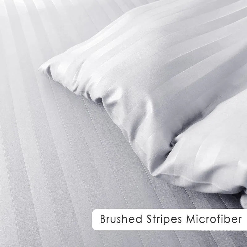 Egyptian Cotton Fitted Sheet 300TC Sateen Hotel Luxury, Single to Super King - High Living - 4A's Global