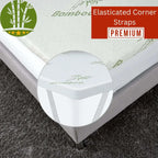 Heaven High 40D Bamboo Mattress Topper Memory Foam 2.5cm – Gel Infused | Cooling | Bamboo Cover | Anti-Slip | Pressure Relief