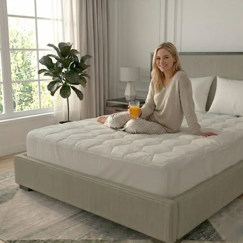 Premium 30cm Extra Deep Waterproof Mattress Protector | Breathable & Noiseless | White | UK Sizes (Single, Double, King, Super King) - 4A's Global