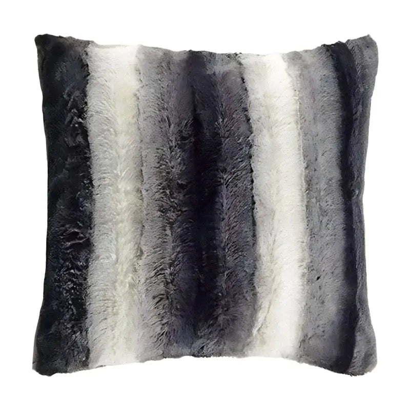 Luxury Faux Fur Rabbit Cushion Covers – Soft, Cosy &amp; Machine Washable | 43 x 43 cm (17 x 17 inches) - 4A's Global