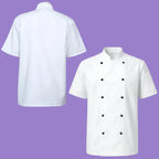 Professional Chef Jacket Set | Short Sleeve | Breathable &amp; Durable Kitchen Uniform | Unisex Culinary Workwear for UK Chefs &amp; Students - 4A's Global