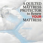 Premium 30cm Extra Deep Waterproof Mattress Protector | Breathable & Noiseless | White | UK Sizes (Single, Double, King, Super King) - 4A's Global