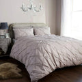 Pintuck Duvet Cover Set | Luxury Pinch Pleat Bedding - 4A's Global