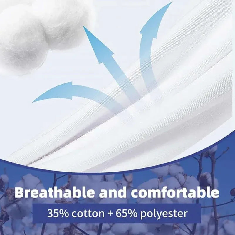 Textured fabric with breathable and comfortable description and material composition details.